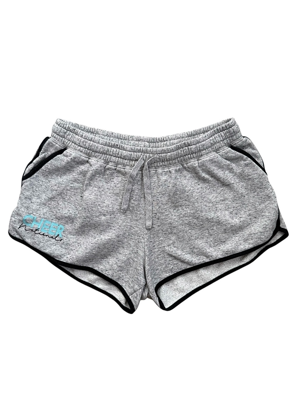 Varsity Sport Cheer Nationals Gray Knit Athletic Shorts Size Large